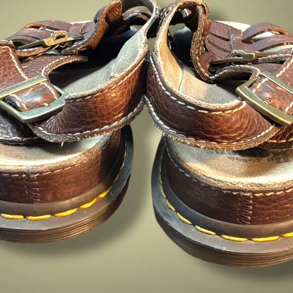 Men\'s Size 13 DR. MARTENS 8092 Brown Leather Fisherman Sandals EUC main image 6